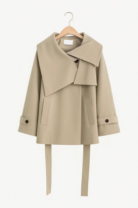 Chique Oversized Dames Trenchcoat met Ceintuur