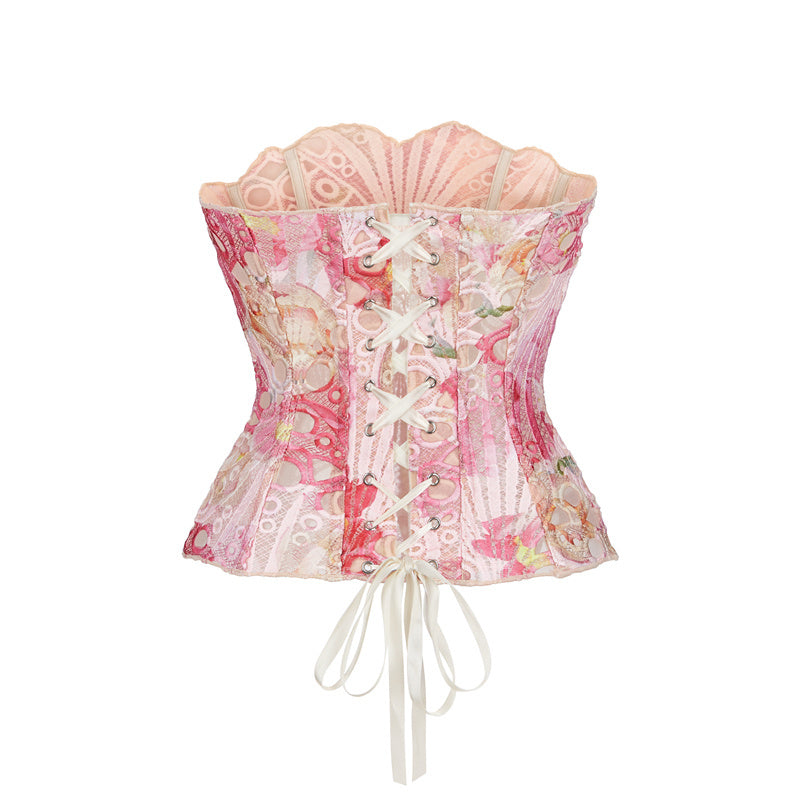 Genea | Strapless Opengewerkte Kanten Corsettop