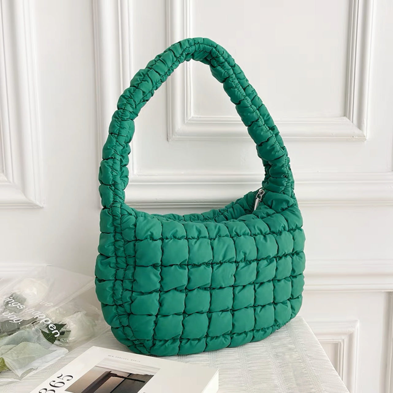Jency | Luxe Geweven Schoudertas