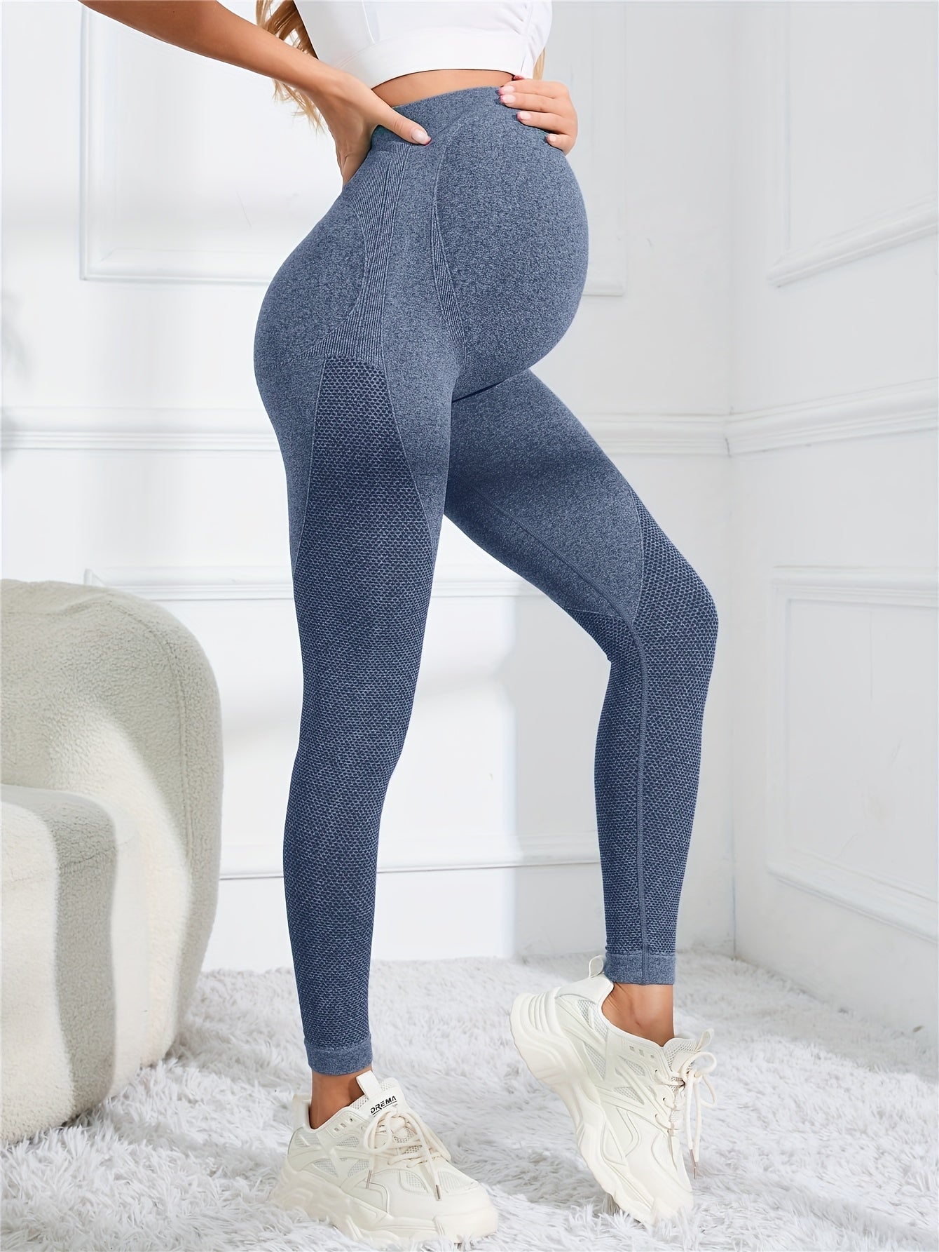 Comfortabele Dames Zwangerschapslegging met Hoge Taille