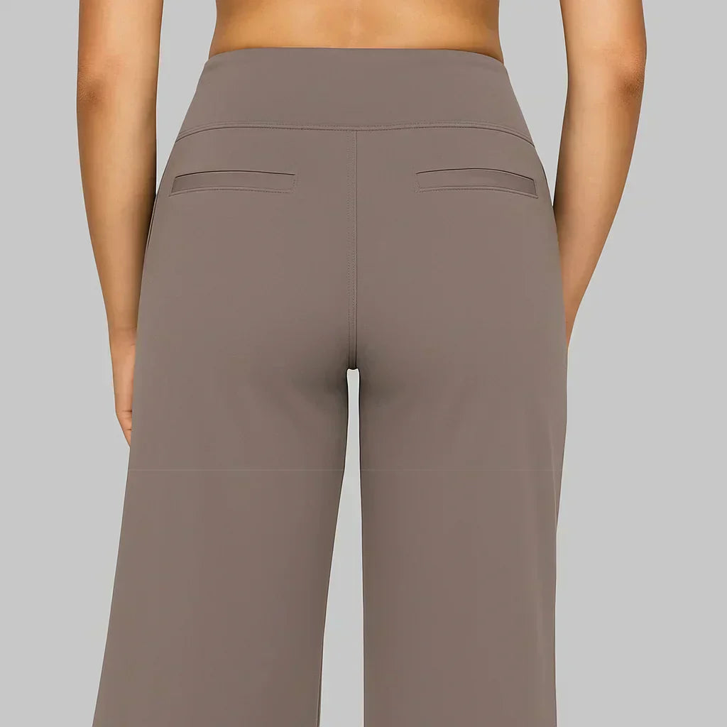 Stijlvolle Vrouwen Broek met Hoge Taille en Zakken