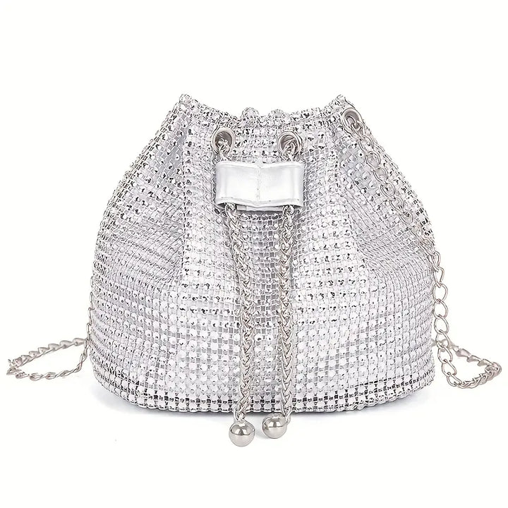 Lorelie | Glam Mini Bag met Strass en Schakelriem