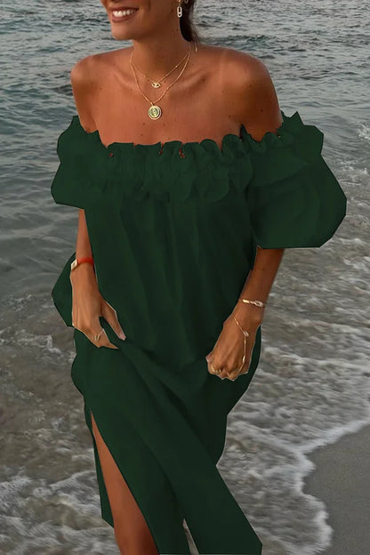 Alyce | Zomerse Off-Shoulder Jurk met Ruches