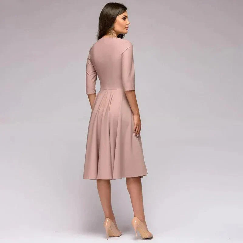 Eveline | Robe midi élégante