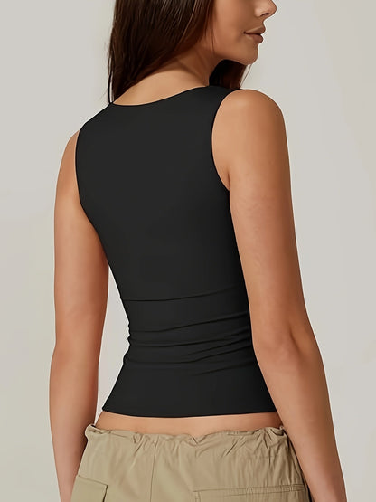 Bonnita | Minimalistische Tanktop Met Vierkante Hals