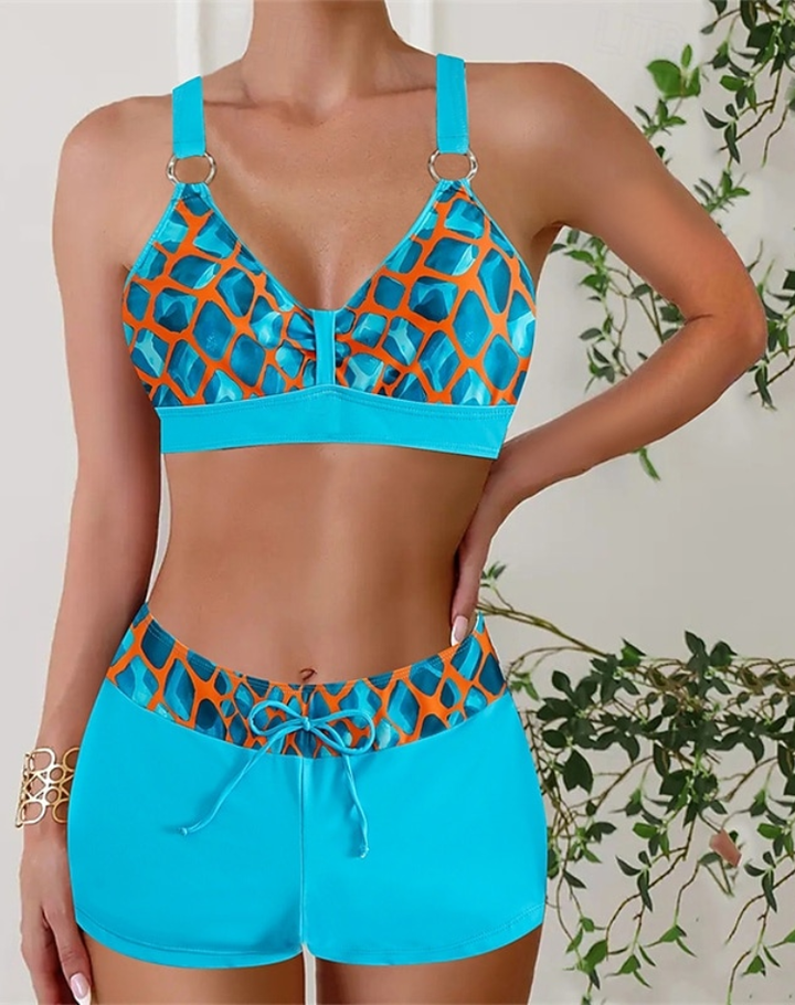Adaline | Nautische Bikini Set met Shorts