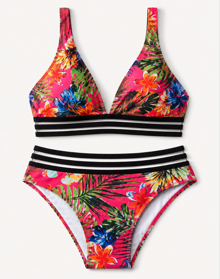 Annik | Tropikalne bikini z wysokim stanem
