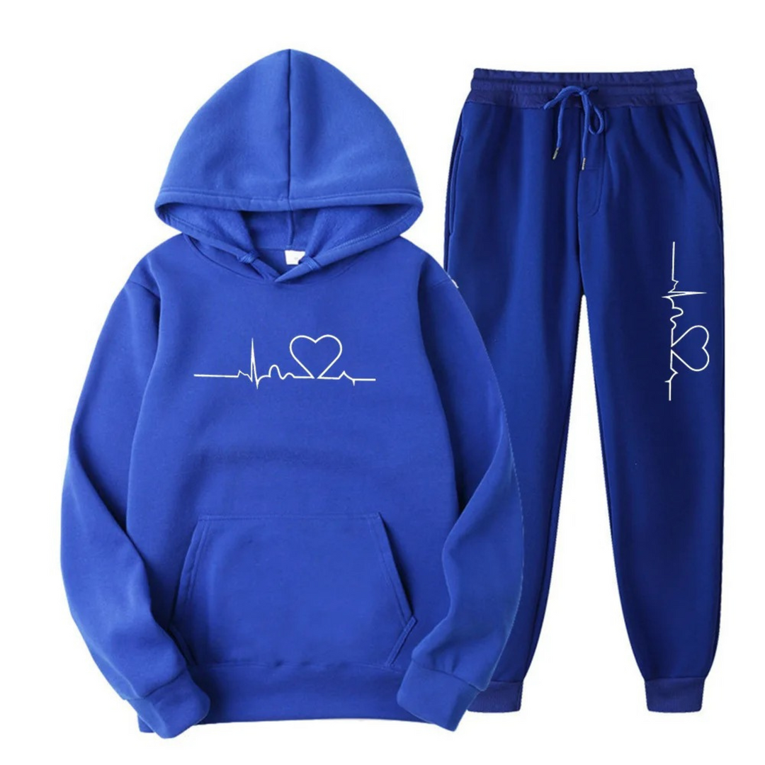 Comfortable Oversized Women's Hoodie Tracksuit Set