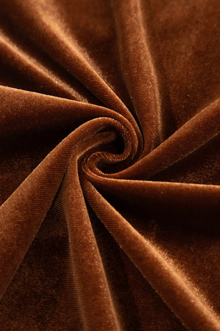 Esther | Chemisier en velours boutonné