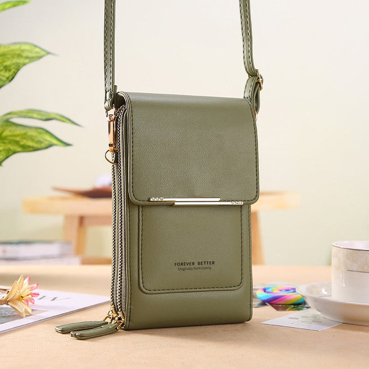 Leda | Minimalistische Crossbody Telefoontas