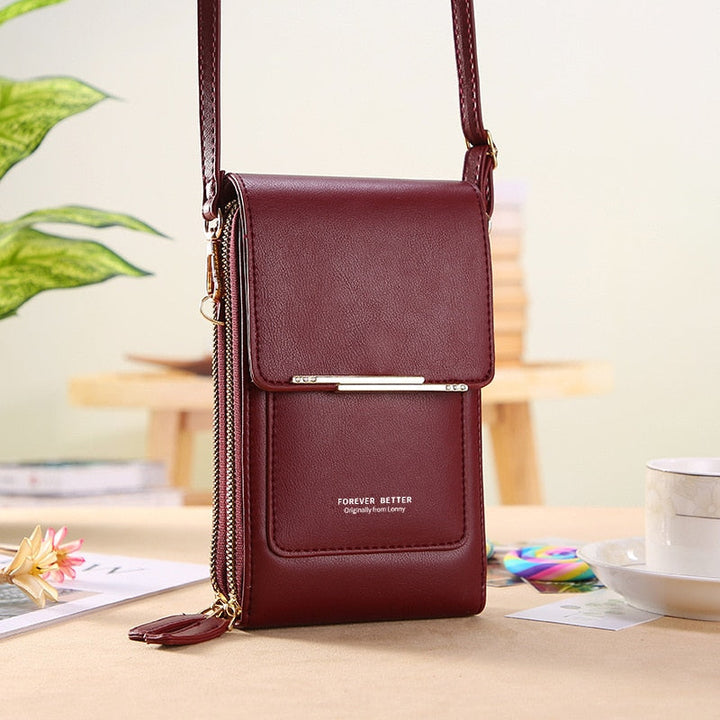 Leda | Minimalistische Crossbody Telefoontas
