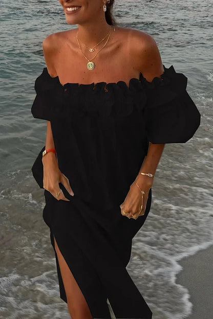 Alyce | Zomerse Off-Shoulder Jurk met Ruches