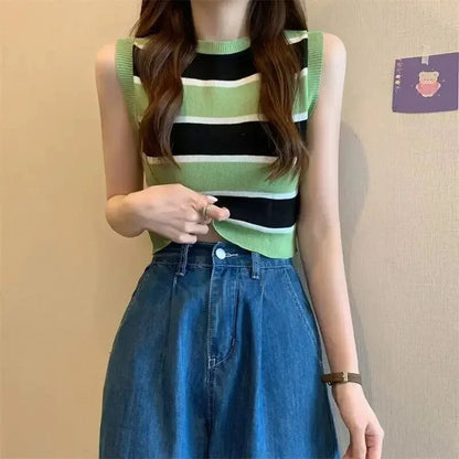 Mandy | Zomerse Gestreepte Crop Top