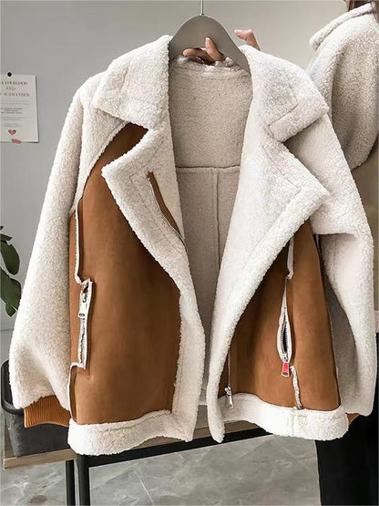 Trendy Warme Zachte Teddy Dames Jas