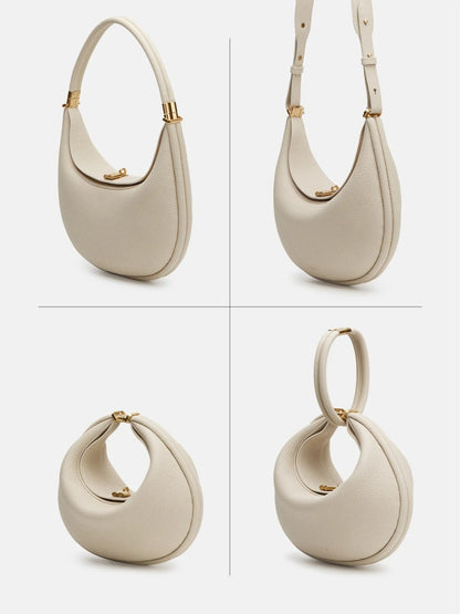 Thonia | Chique Minimalistische Halvemaan Schoudertas