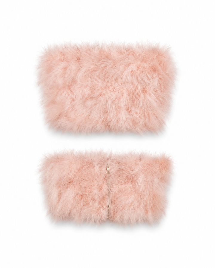 Genevieve | Feather Crop Top