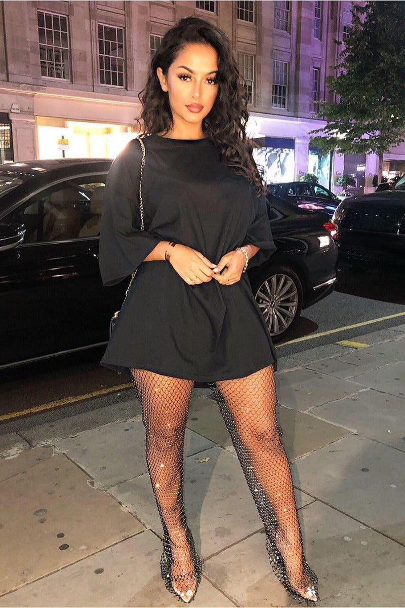 Aisa | Collants résille glamour avec strass