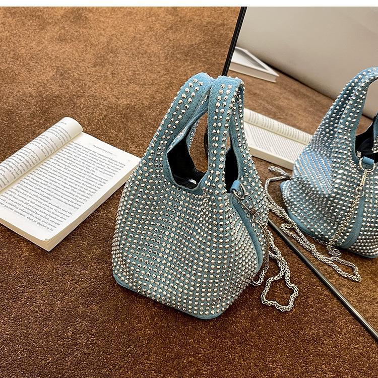 Lorelie | Glam Mini Bag met Strass en Schakelriem