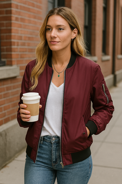 Trendy Comfortabele Bomberjack Dames