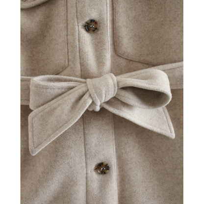 Elegante Warme Dames Jas met Knopen