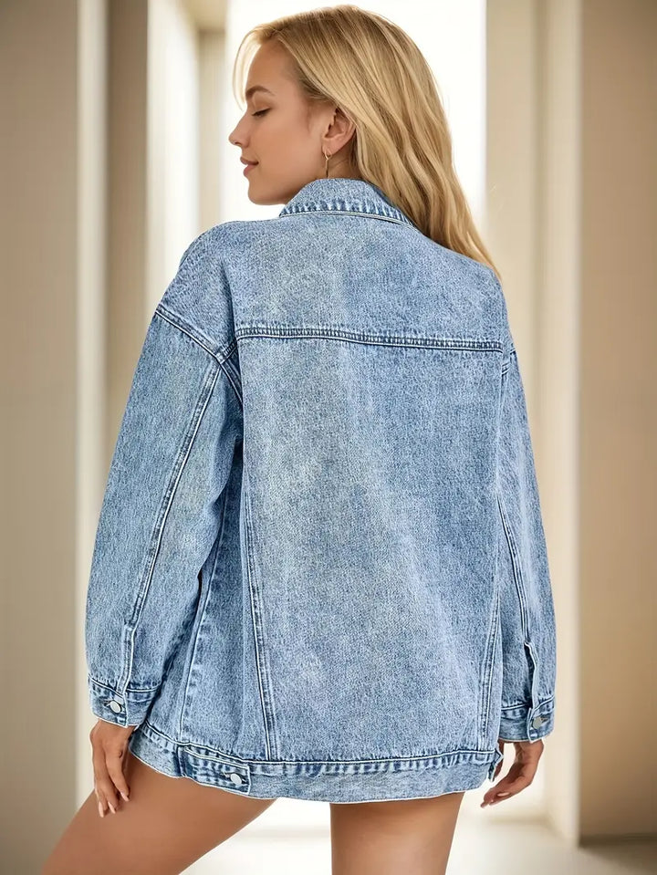 Danique | Modna oversize jeansowa kurtka