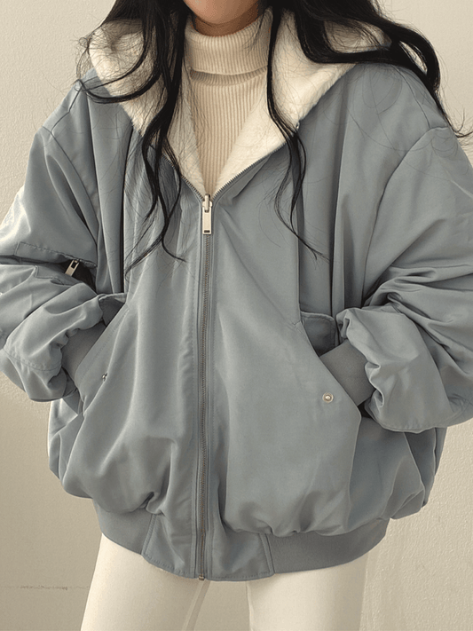 Warme oversized fleece jas voor vrouwen