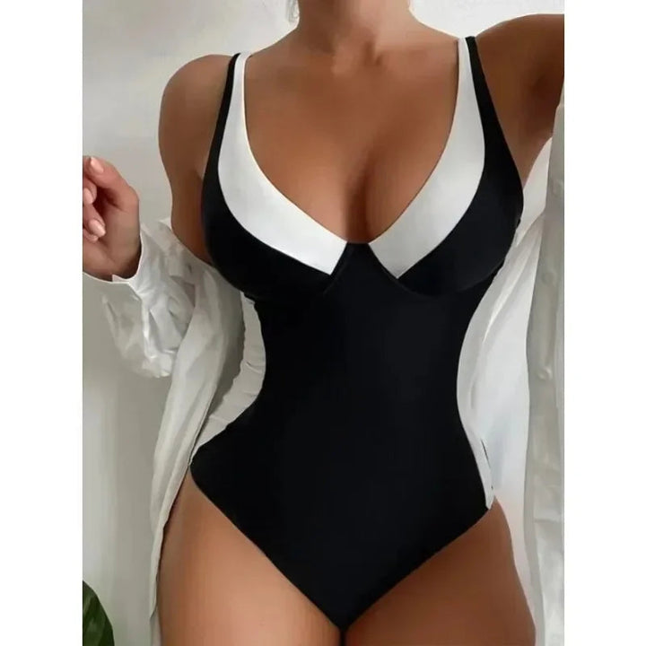 Mabel | Chic Contrast Swimsuit