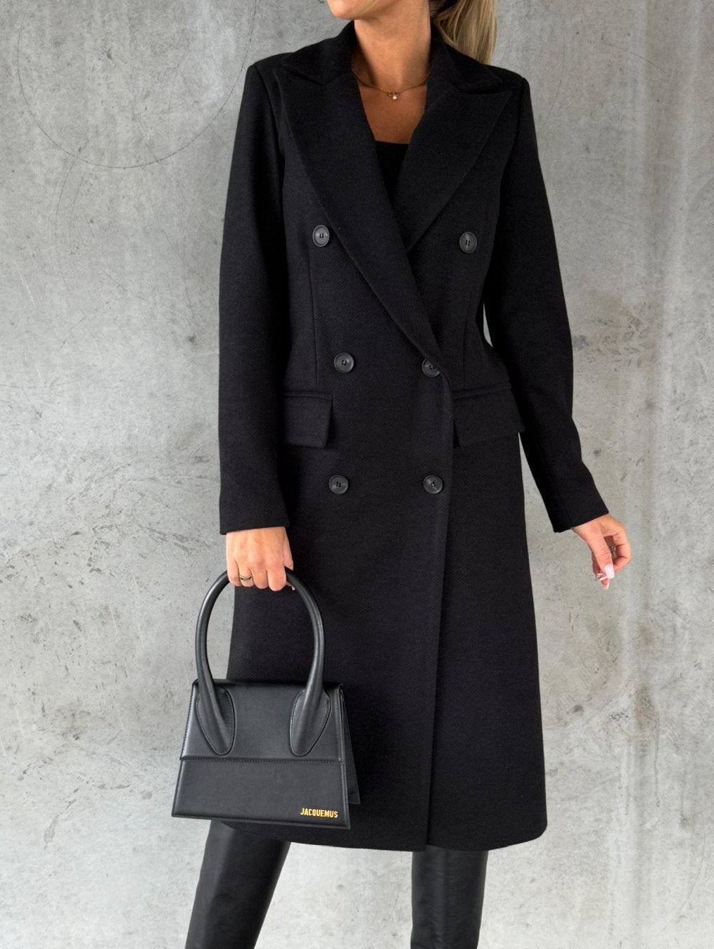 Luxe Dames Trenchcoat Winterjas met Dubbele Knopen