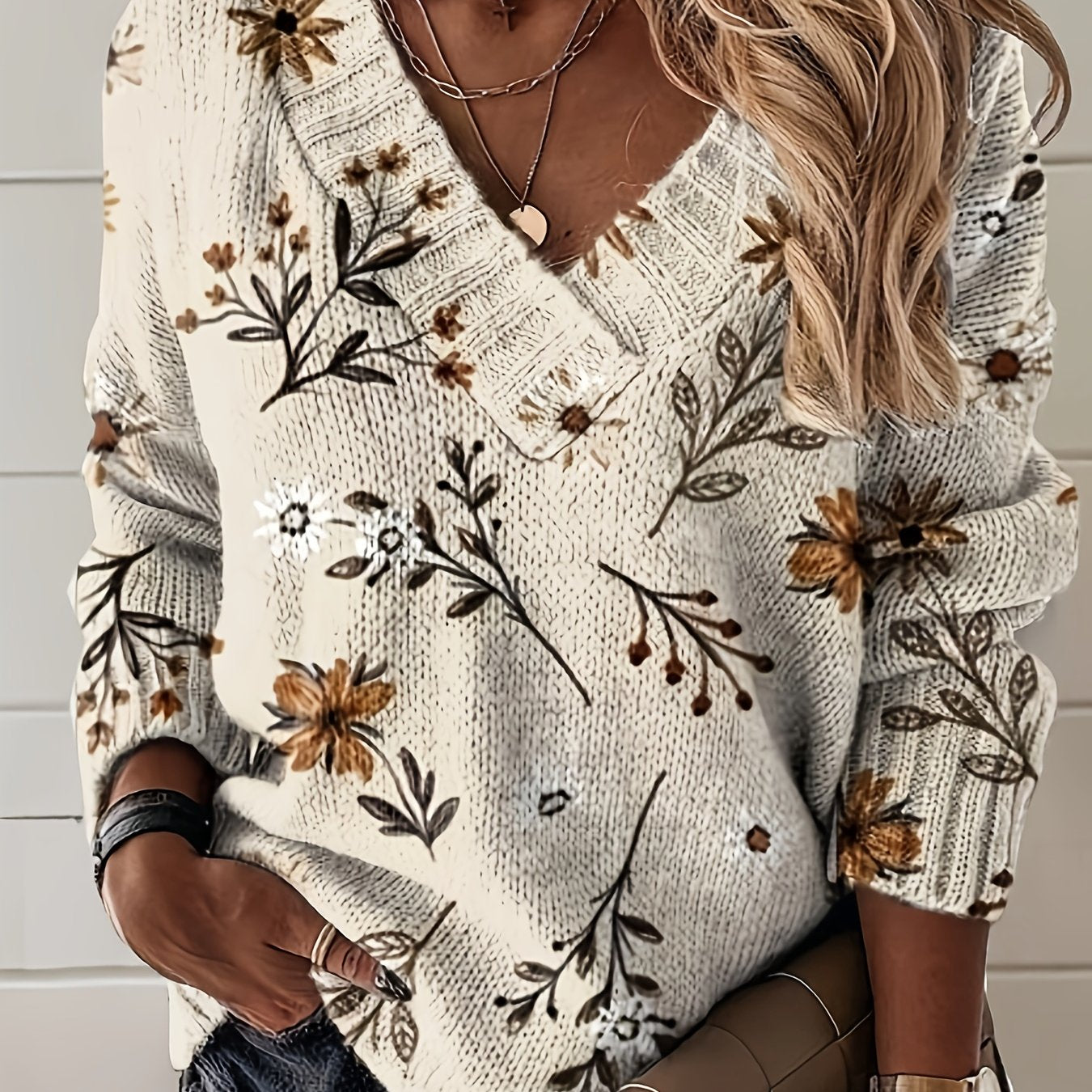 Crème & Marron / XL