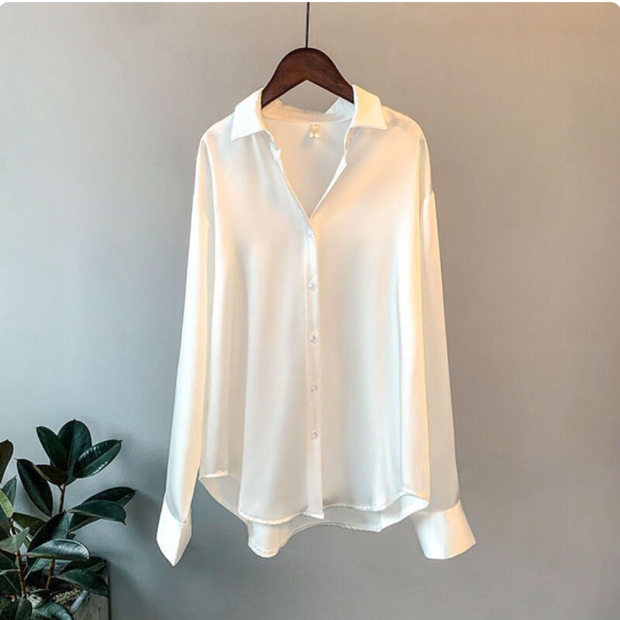 Meena | Oversized Blouse met Knoopsluiting