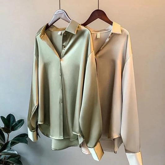 Meena | Oversized Blouse met Knoopsluiting