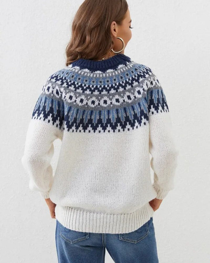 Fair Isle Crew Neck Sweater for Women - View 2