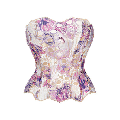 Genea | Strapless Opengewerkte Kanten Corsettop