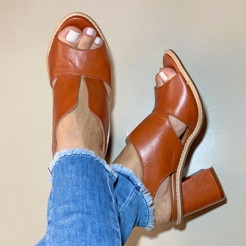 Maggi | Elegante Blokhak Sandalen