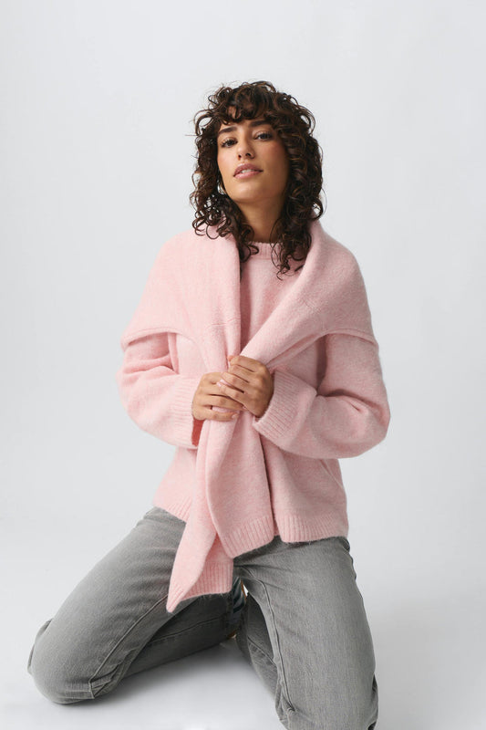 Oversized Zachte Winterse Gebreide Dames Trui met Lange Mouwen