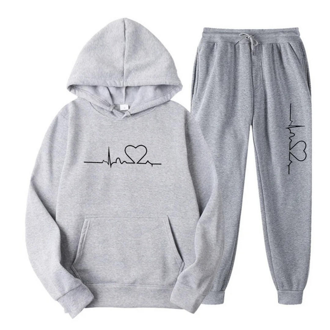 Comfortable Oversized Women's Hoodie Tracksuit Set