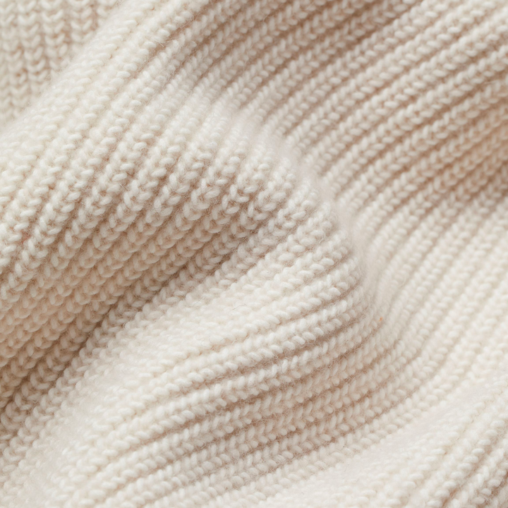 Halvara | Women's Open Front Cardigan Knit Sweater - Cream - Image 4