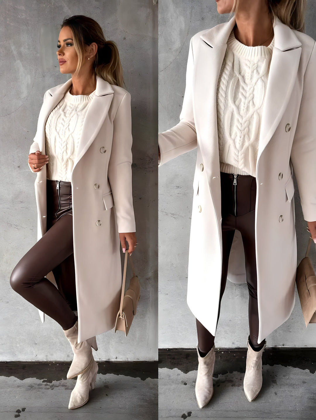 Jaycee | Elegant Double-Breasted Women's Coat