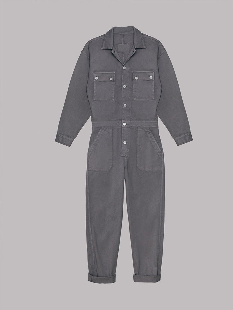 Trendy Dames Utility Jumpsuit met Lange Mouwen en Zakken