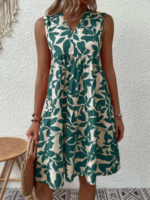 Lydea | Mouwloze Print Jurk