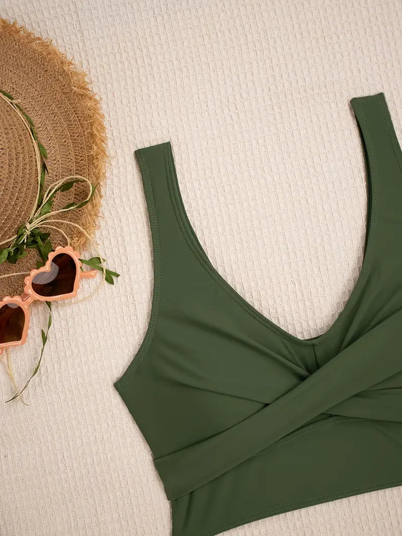 Julissa | Ensemble bikini vert raffiné