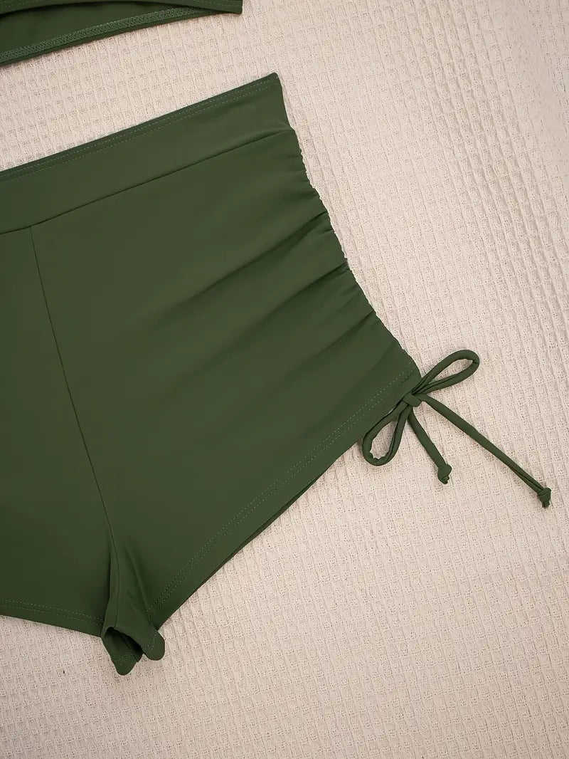 Julissa | Verfijnde Groene Bikini Set