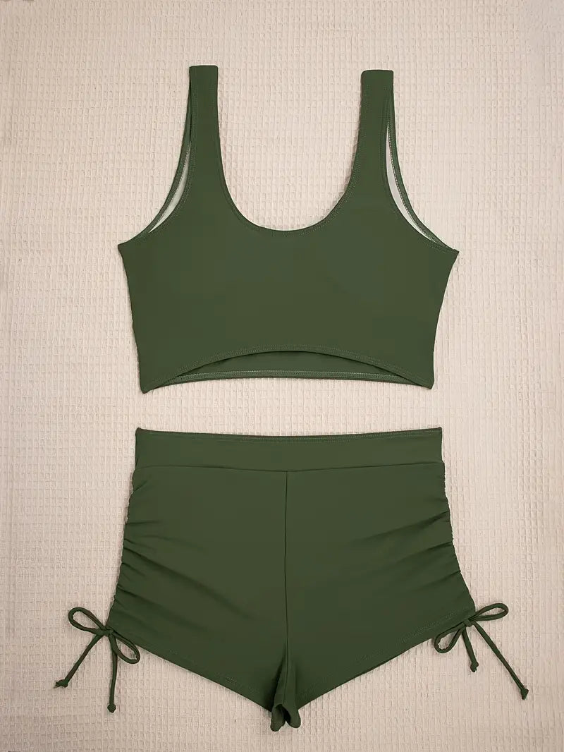 Julissa | Ensemble bikini vert raffiné