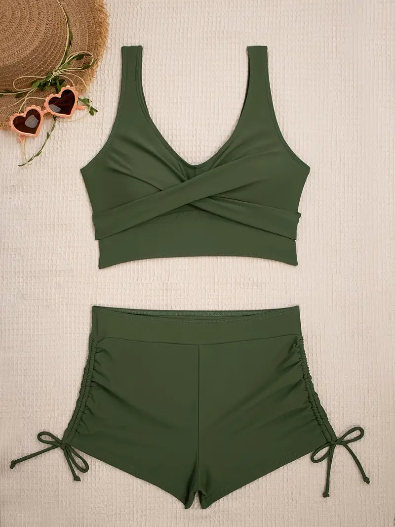Julissa | Ensemble bikini vert raffiné