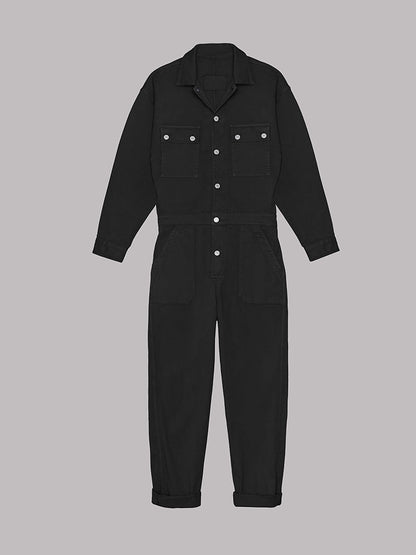 Trendy Dames Utility Jumpsuit met Lange Mouwen en Zakken