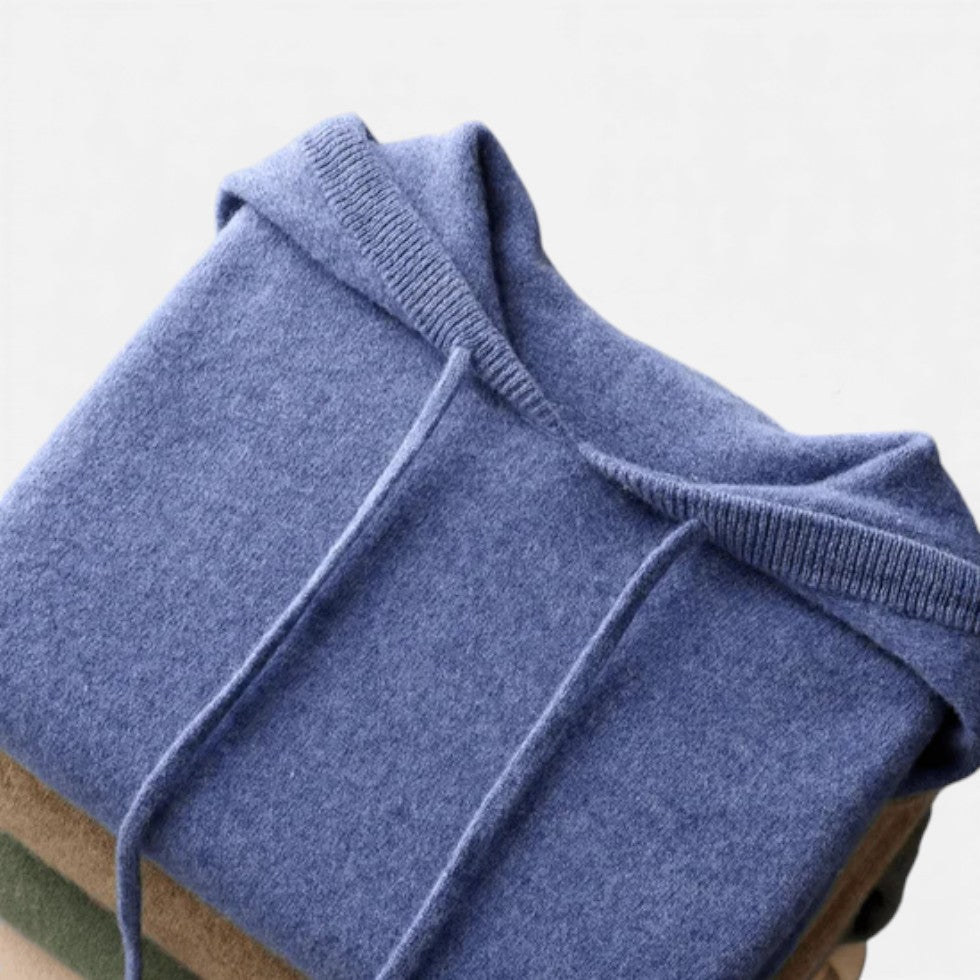 Warme Kasjmiermix Dames Hoodie met Capuchon en Koordsluiting
