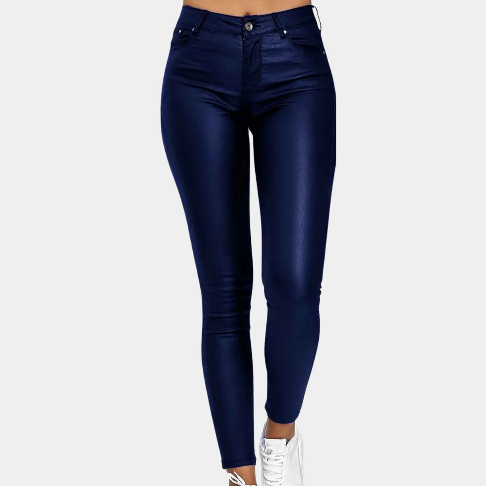 Trendy Comfortable Stretch Leggings with High Waist