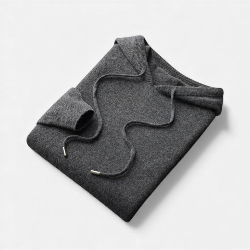 Warme Kasjmiermix Dames Hoodie met Capuchon en Koordsluiting
