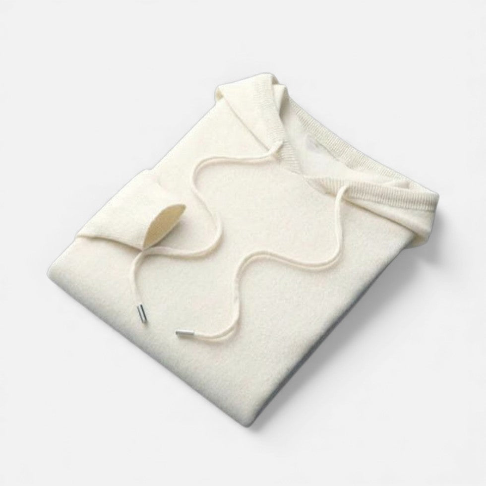 Warme Kasjmiermix Dames Hoodie met Capuchon en Koordsluiting