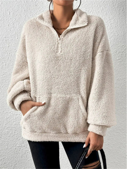 Oversized Zachte Dames Fleece Hoodie met Capuchon